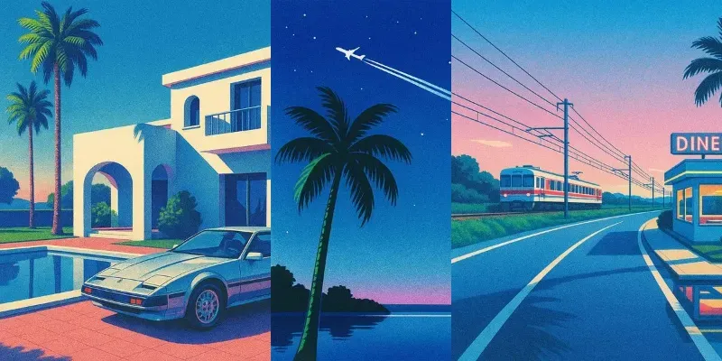80s Japanese City Pop Art