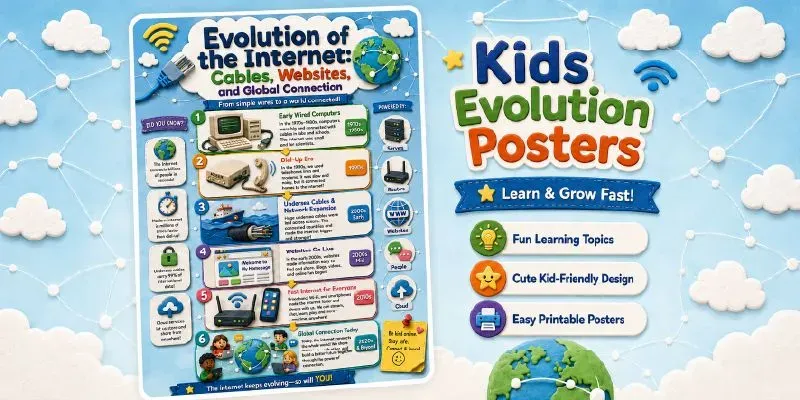 Kids Posters Evolution Learning generated by undefined