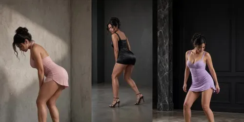 Stylish Mini Dress Twerking Fashion generated by grok-video