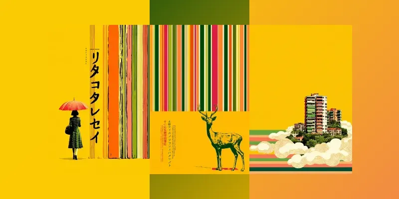 Surreal Movie Stripes Posters generated by undefined