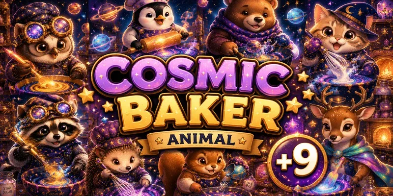 Cosmic Baker Animal Stickers generated by undefined