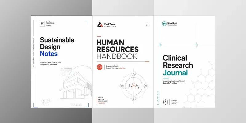 Premium Corporate Notebook Covers generated by undefined
