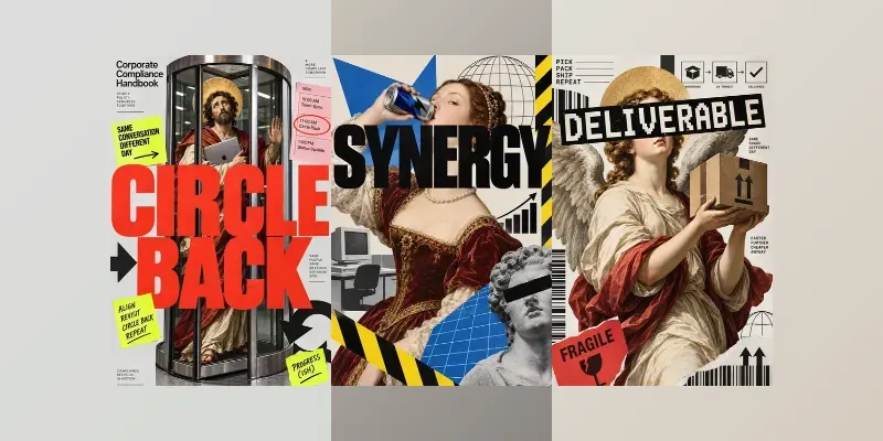 Corporate Mysticism Collages