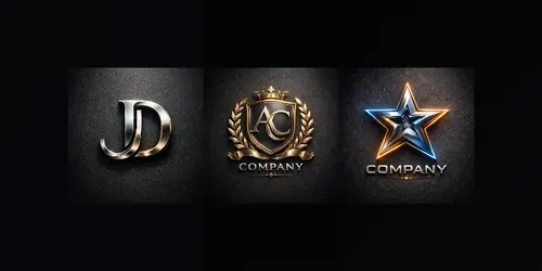 Luxury 3D Logos generated by chatgpt-image