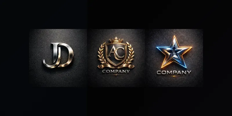 Luxury 3D Logos generated by undefined