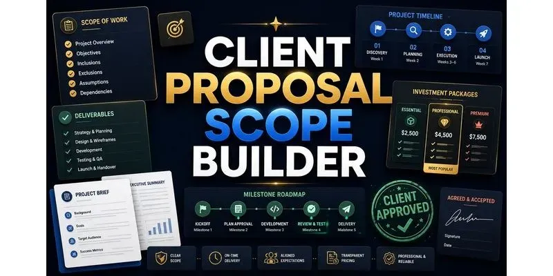 Client Proposal Scope Builder generated by undefined