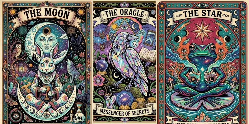 Pop Surrealist Tarot Art generated by undefined