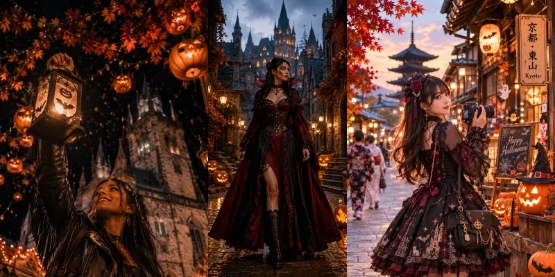 Character Halloween Travel Photography generated by undefined