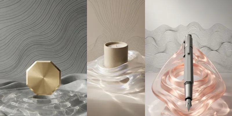 Refractive Wave Ripple Art generated by undefined