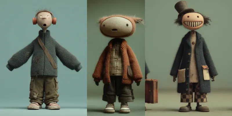 3D Claymation Characters generated by undefined