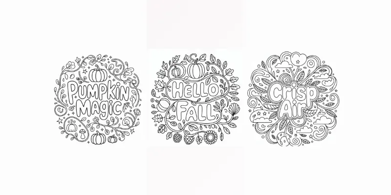 Text Mandala Cute Coloring Books For Kids generated by undefined