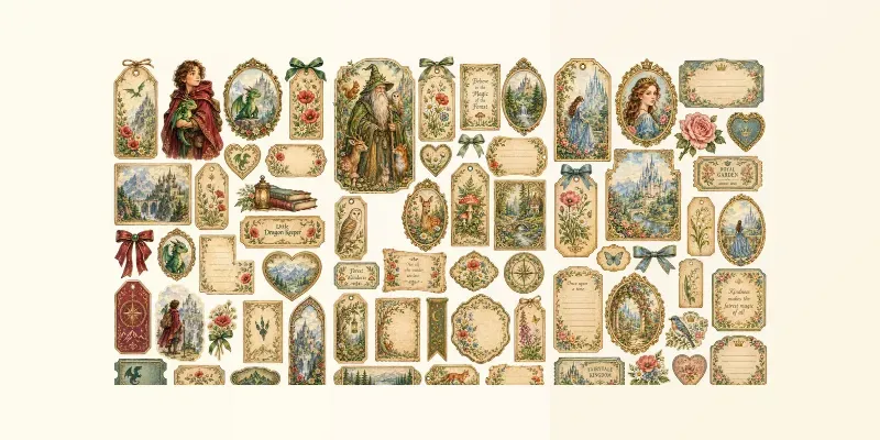 Vintage Fairytale Junk Journal Kits