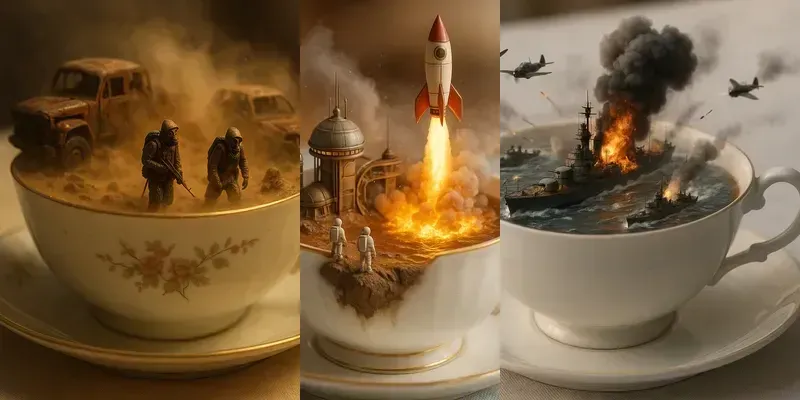 A Storm In A Teacup Miniature Worlds generated by undefined