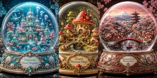 Premium Snow Globe Collections generated by chatgpt-image