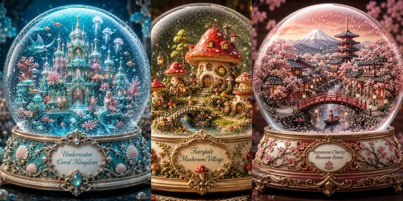 Premium Snow Globe Collections generated by undefined