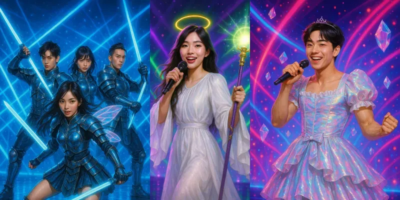 Kpop Fantasy Idol Art generated by undefined