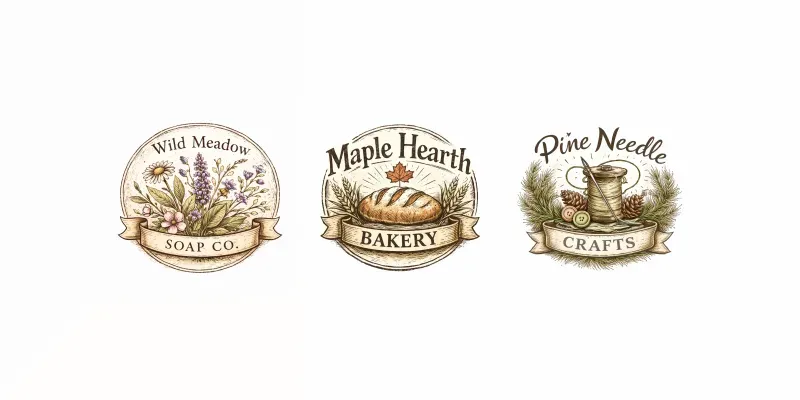 Handdrawn Artisan Logo Crafters generated by undefined