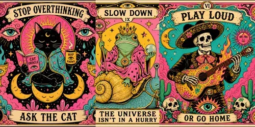 Pop Surreal Tarot Cards generated by chatgpt-image