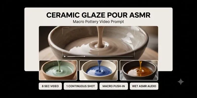 Ceramic Bowl Glaze Pour ASMR Generator