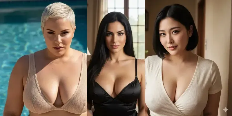 Alluring Plus Size Women Photos generated by undefined