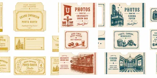 Photo Booth Envelope Sleeve Sheets generated by chatgpt-image