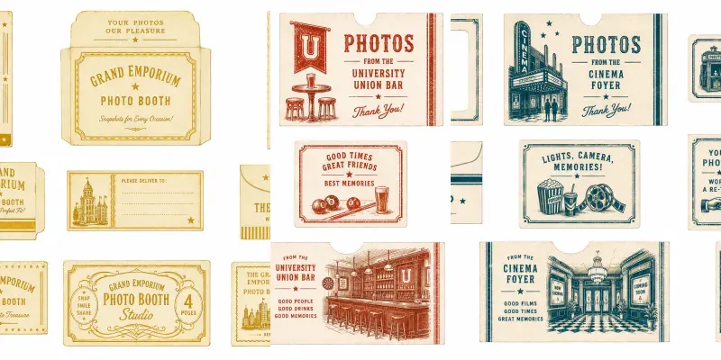 Photo Booth Envelope Sleeve Sheets generated by undefined