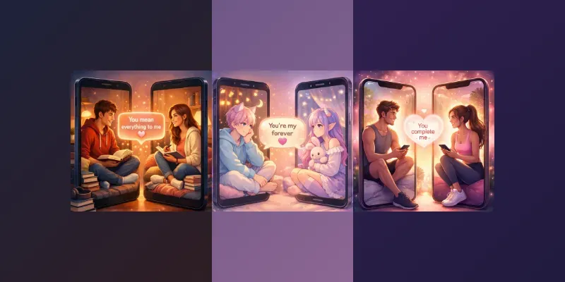 Romantic Splitscreen Love Chats generated by undefined