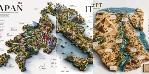 3D Travel Guide Map Generator generated by chatgpt-image