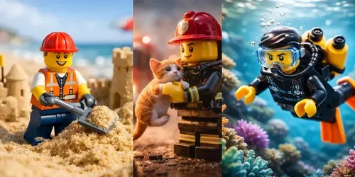 Cinematic Lego Toy Photography generated by chatgpt-image