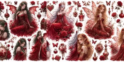 Crimson Fairy Queens generated by chatgpt-image