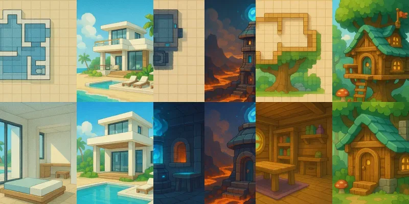 Voxel Build Blueprints generated by undefined