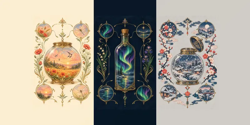 Weather In A Jar Curiosity Cabinet Art