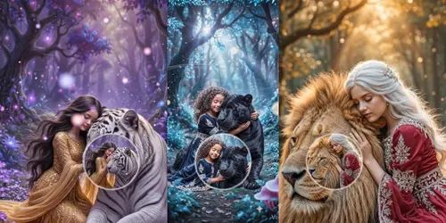 Fantasy Hug Scene Generator 8s Pro generated by veo