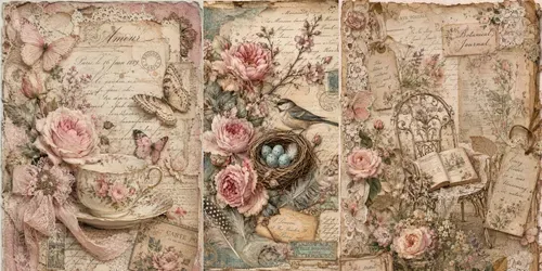 Romantic Shabby Chic Junk Journals generated by chatgpt-image