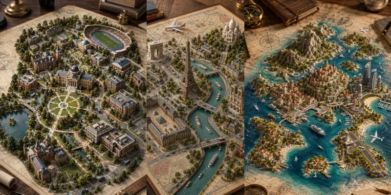 Miniature Map Diorama Generator generated by undefined