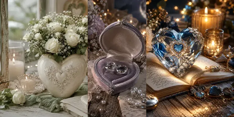 Romantic Love Still Lifes generated by undefined