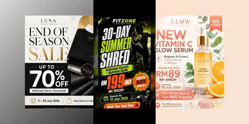 Social Media Promo Poster Generator generated by undefined