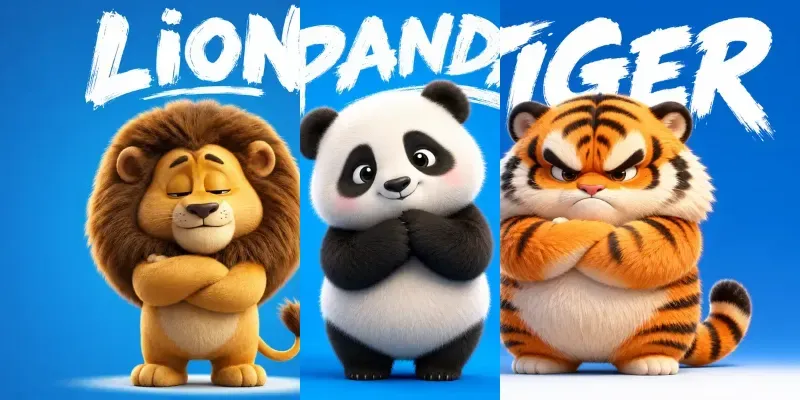 Cute Chubby Animal Characters generated by undefined