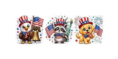 Cute Usa Mascot Cartoons generated by chatgpt-image
