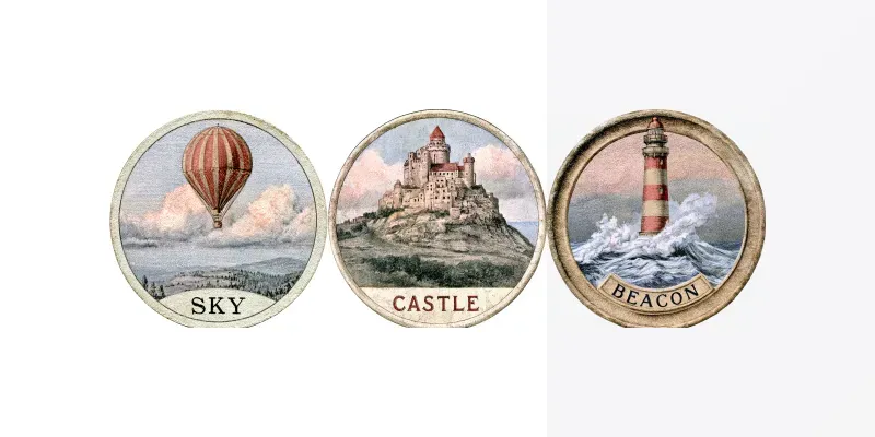 Vintage Circular Emblem Prints generated by undefined