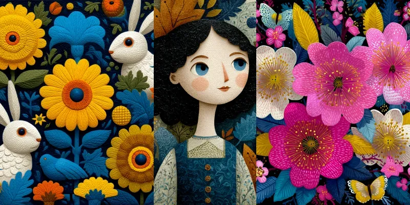 Whimsical Folk Art Seasons generated by undefined
