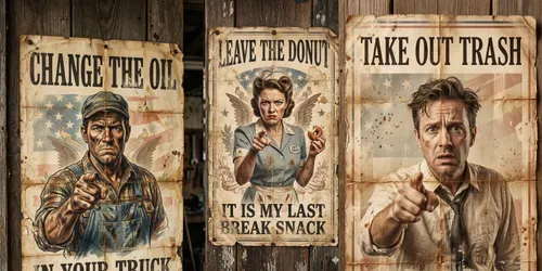 Vintage Us I Want You Poster Parodies generated by gemini-image