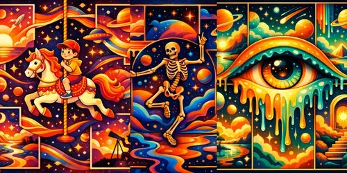 Cosmic Psychedelic Dream Collages generated by chatgpt-image