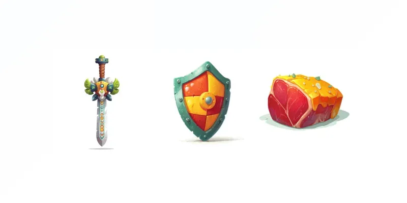 Stylized 25d Game Icon Style generated by undefined