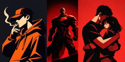 Minimalist Character Illustrations generated by chatgpt-image