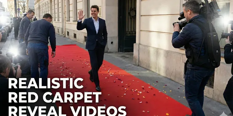 Realistic Red Carpet Reveal Videos generated by undefined