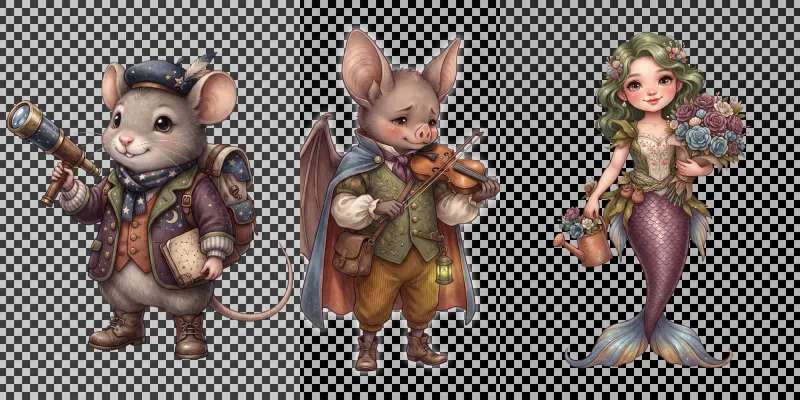 Storybook Character Tshirt Cliparts generated by undefined