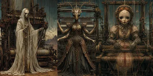 Surreal Loom Guardians generated by chatgpt-image