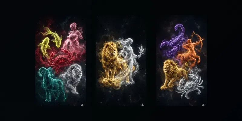 Custom Zodiac Family Art generated by undefined