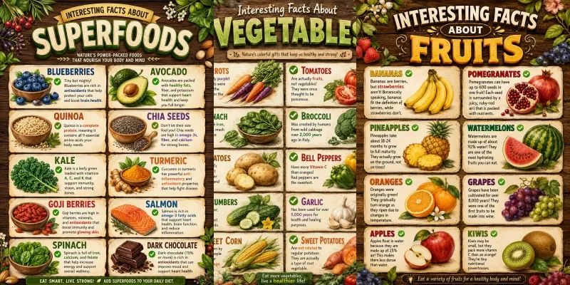 Rustic Healthy Food Infographics generated by undefined